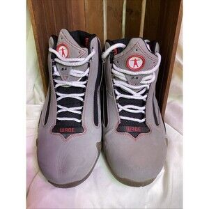 Converse Dwayne Wade 2.0 Mid Basketball Shoes Black Grey Red 1H 07 06 Size 8.5